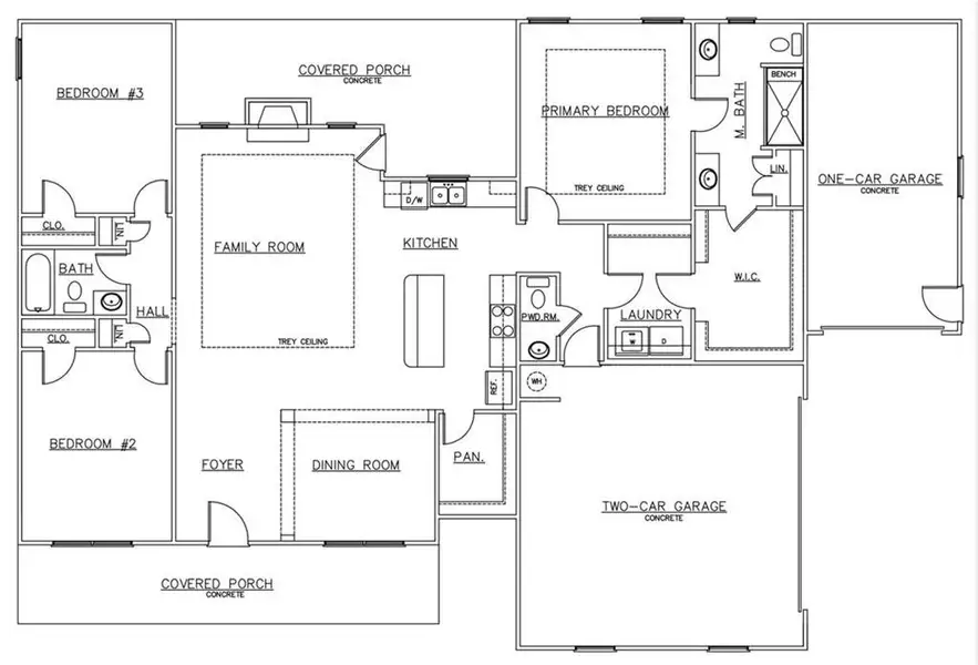 2D floor plan layout of this home in , Dallas, GA (Image 4).
