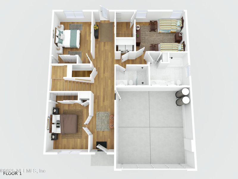 2D floor plan layout of this home in , St. Augustine, FL (Image 5).