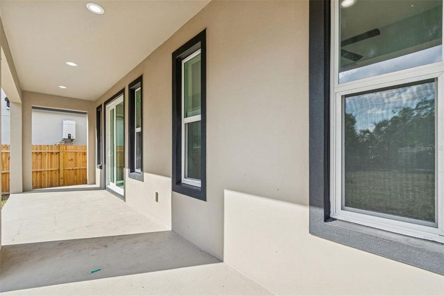 Exterior details and patio area of a home in , Tampa (Image 3).