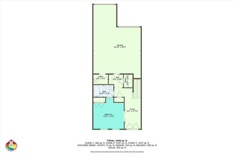 2D floor plan layout of this home in , Woodstock, GA (Image 29).