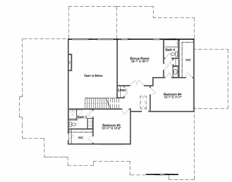 2D floor plan layout of this home in Saddlehorn, Troutman, NC (Image 4). 2D floor plan layout of this home in Saddlehorn, Troutman, NC (Image 4).
