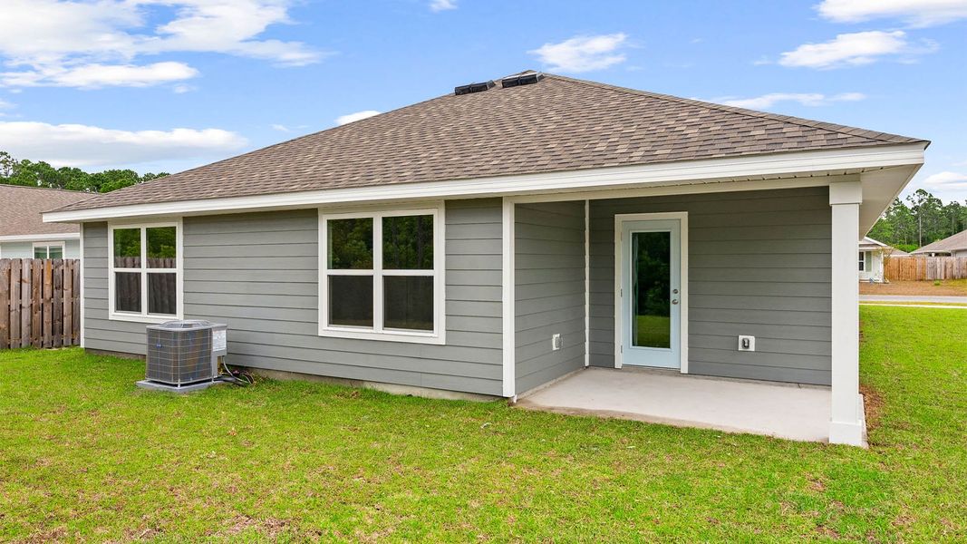 Exterior details and patio area of a home in Palmetto Bluff, Port Saint Joe (Image 3).