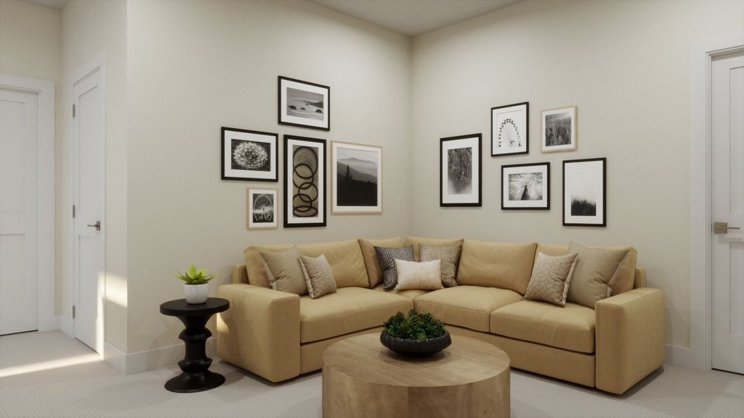 Furnished interior view inside a new home in Parkton Square, Kyle (Image 16). Furnished interior view inside a new home in Parkton Square, Kyle (Image 16).