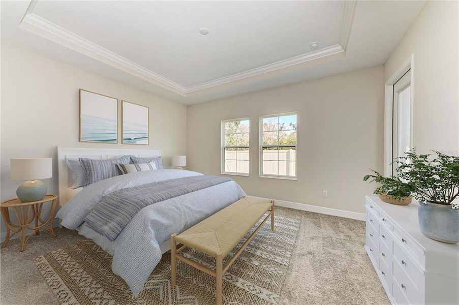 Furnished interior view inside a new home in Crosswind Point, Parrish (Image 4).