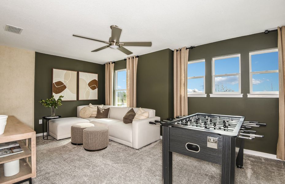 Furnished interior view inside a new home in Riverwood, Zephyrhills (Image 7). Furnished interior view inside a new home in Riverwood, Zephyrhills (Image 7).