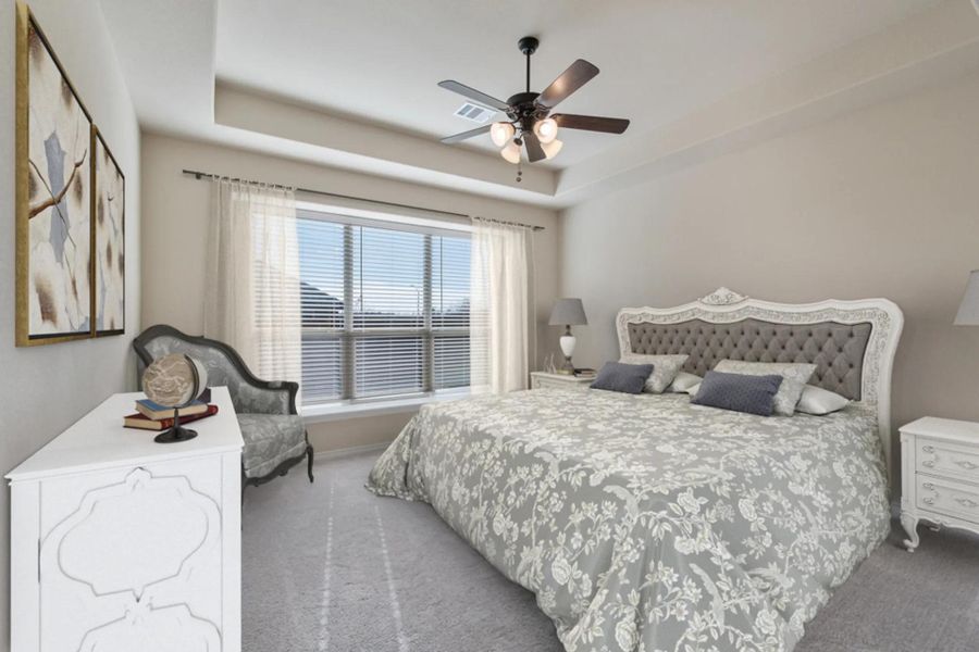 Representative furnished interior of a home built from the Concept 2440 by Landsea Homes in Chisholm Hills, Cleburne (Image 12).