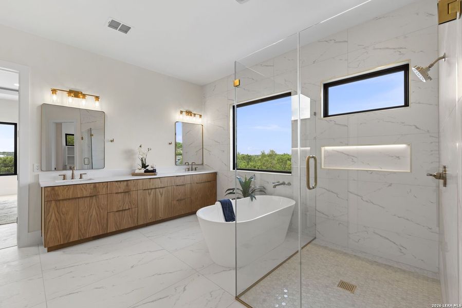 Furnished interior view inside a new home in , San Antonio (Image 17). Furnished interior view inside a new home in , San Antonio (Image 17).