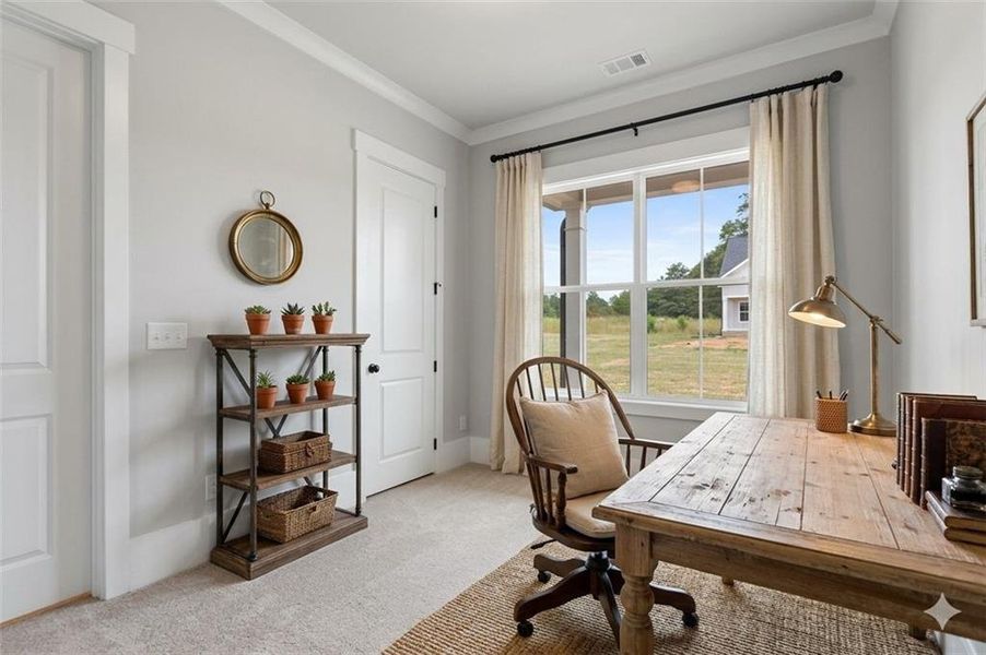 Furnished interior view inside a new home in Old Town Estates, Monroe (Image 17). Furnished interior view inside a new home in Old Town Estates, Monroe (Image 17).