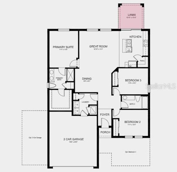 2D floor plan layout of this home in Brookland Park, Auburndale, FL (Image 2). 2D floor plan layout of this home in Brookland Park, Auburndale, FL (Image 2).