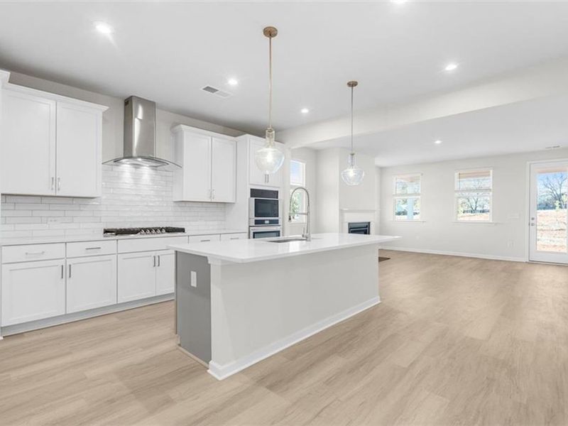 Furnished interior view inside a new home in Wehunt Meadows, Hoschton (Image 4).