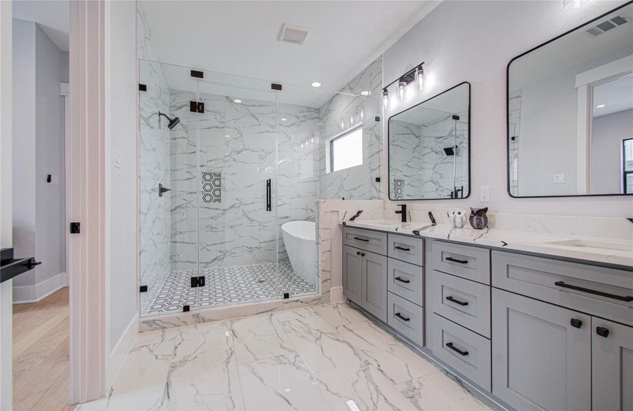 Furnished interior view inside a new home in , Houston (Image 39).