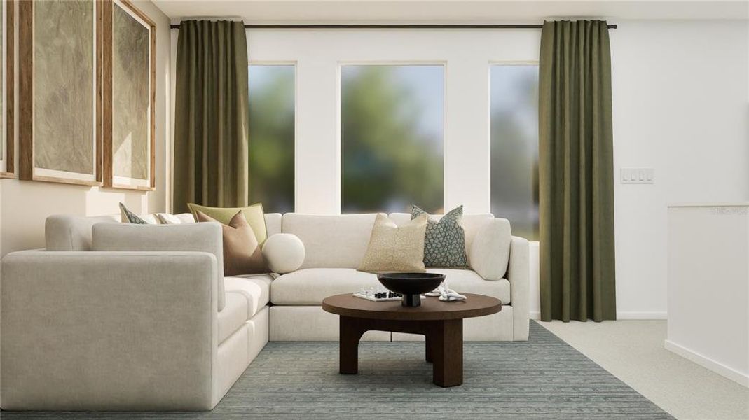 Furnished interior view inside a new home in Sugarloaf Ridge, Minneola (Image 4).
