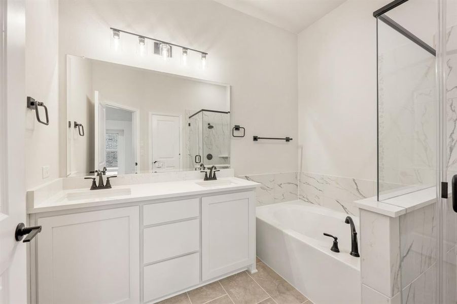 Furnished interior view inside a new home in Woodstone, Providence Village (Image 8). Furnished interior view inside a new home in Woodstone, Providence Village (Image 8).