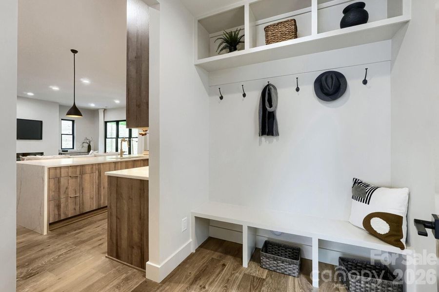Custom mudroom cabinetry