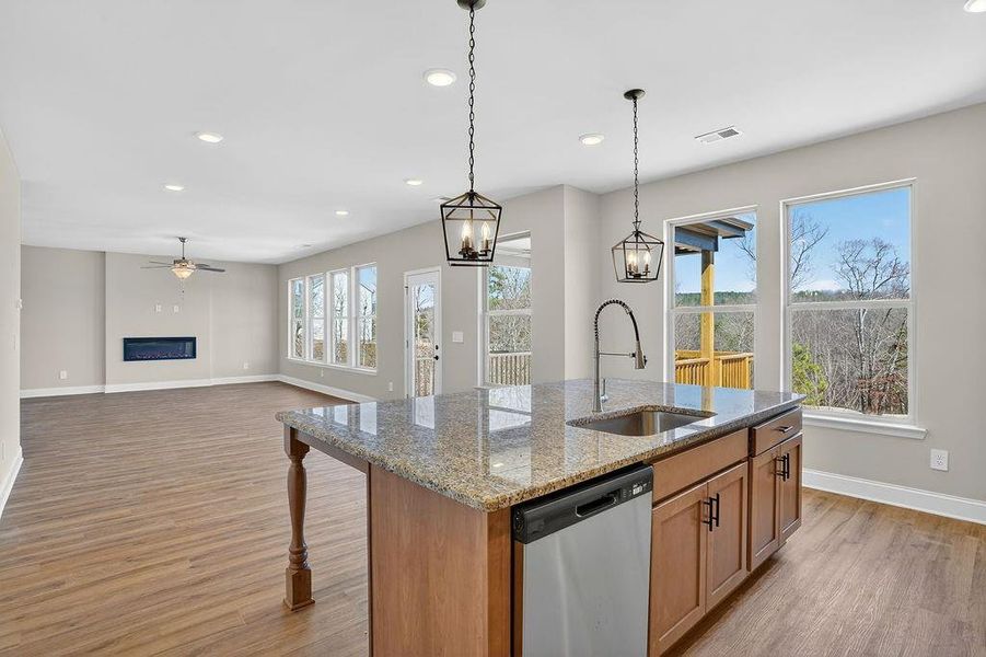 Furnished interior view inside a new home in , Homer (Image 5). Furnished interior view inside a new home in , Homer (Image 5).