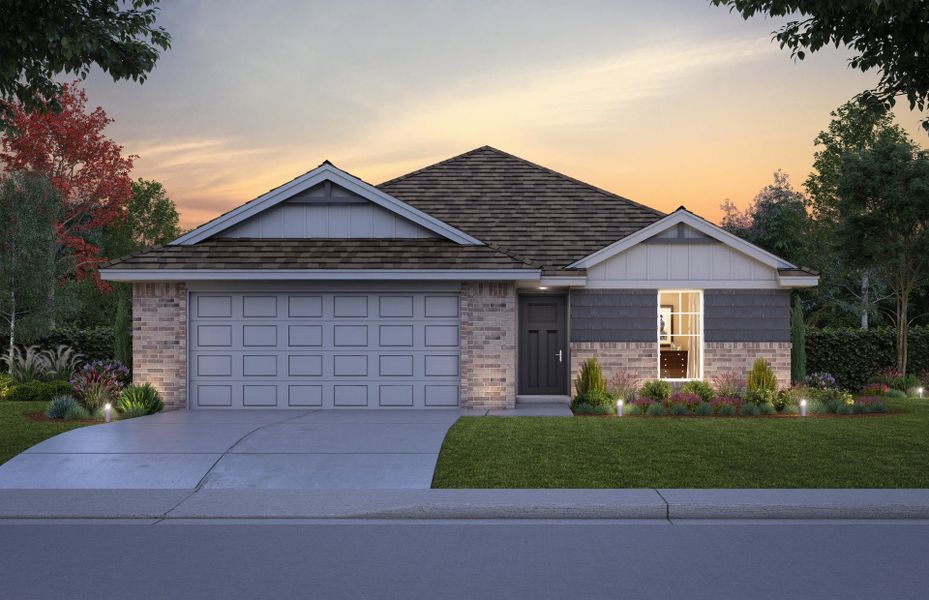 Front exterior of a home in the Hill & Dale Ranch community, located in Splendora, TX (Image 9).