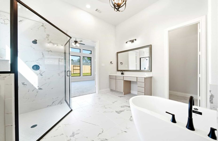 Furnished interior view inside a new home in The Highlands 55′, Porter (Image 31).