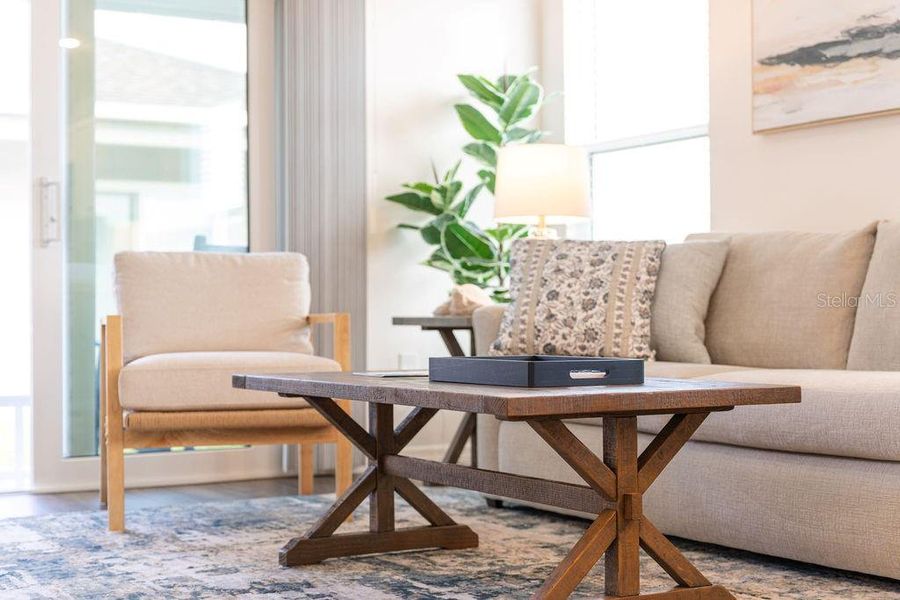 Furnished interior view inside a new home in , The Villages (Image 16).