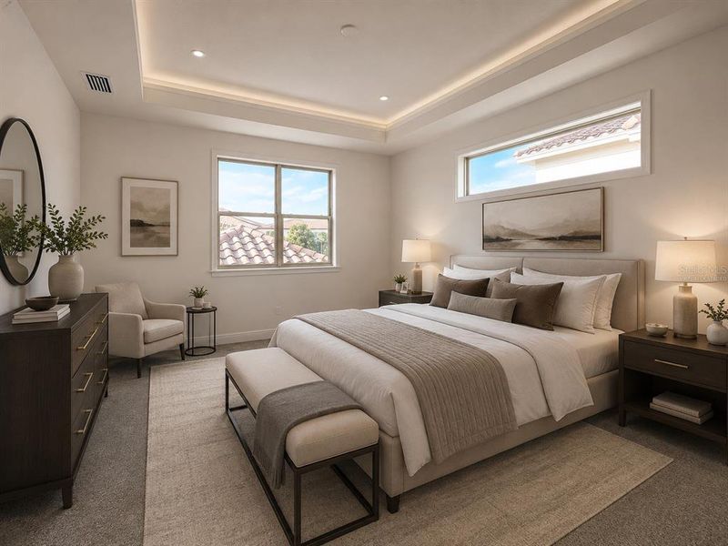 Furnished interior view inside a new home in , Orlando (Image 9).