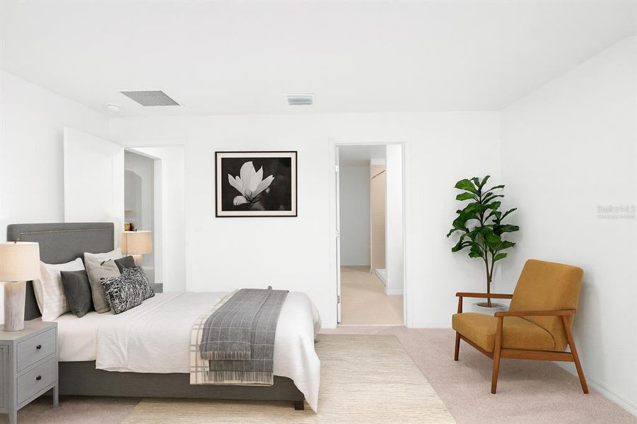 Furnished interior view inside a new home in Cypress Point at Lake Parker: The Estates, Lakeland (Image 13).