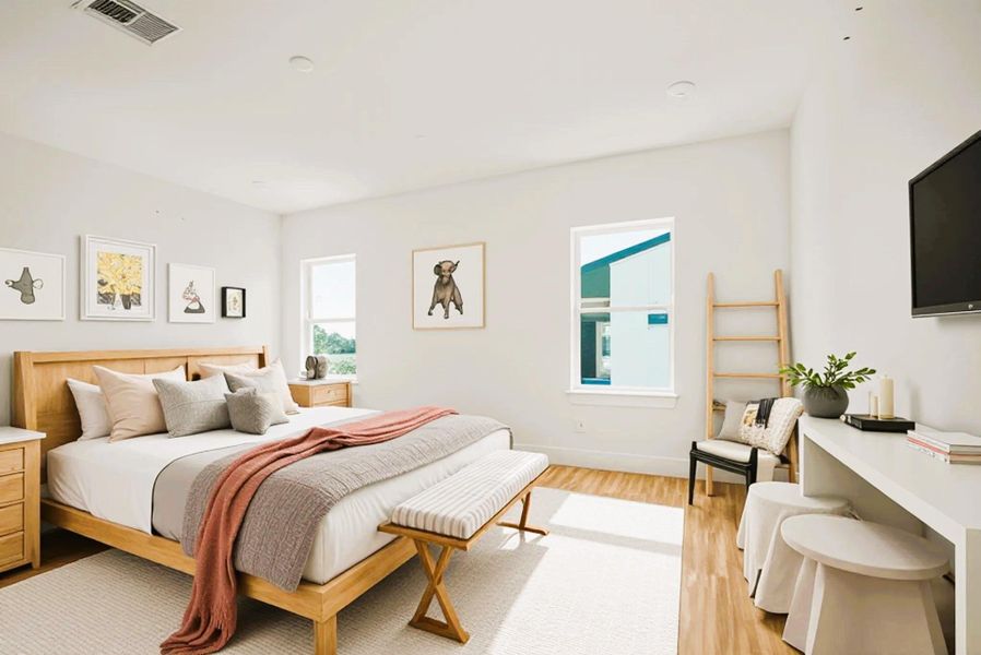 Furnished interior view inside a new home in , Houston (Image 5).