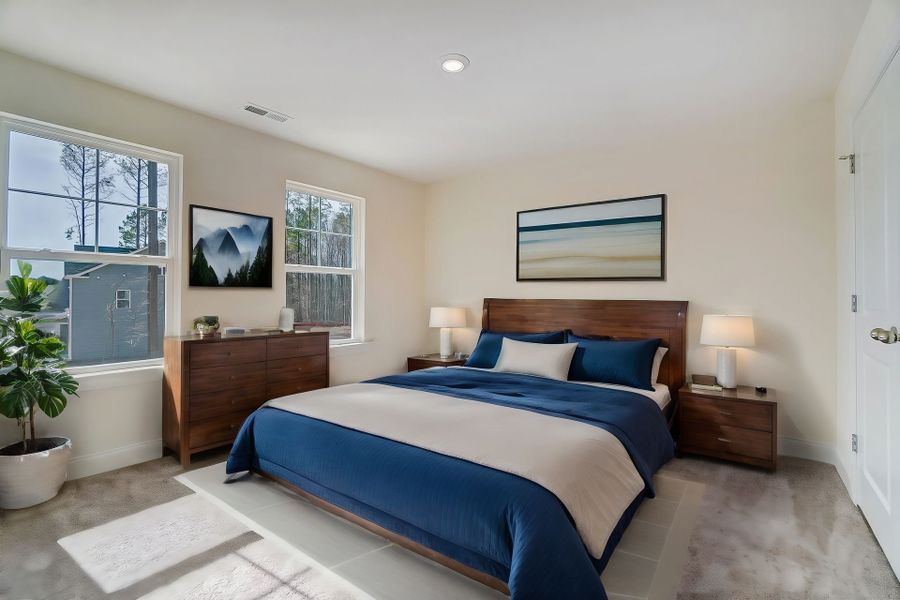 Catawba Virtually Staged Bedroom