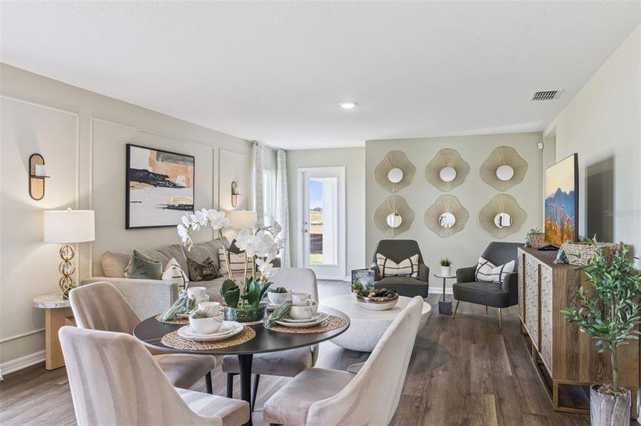 Furnished interior view inside a new home in , Haines City (Image 8).