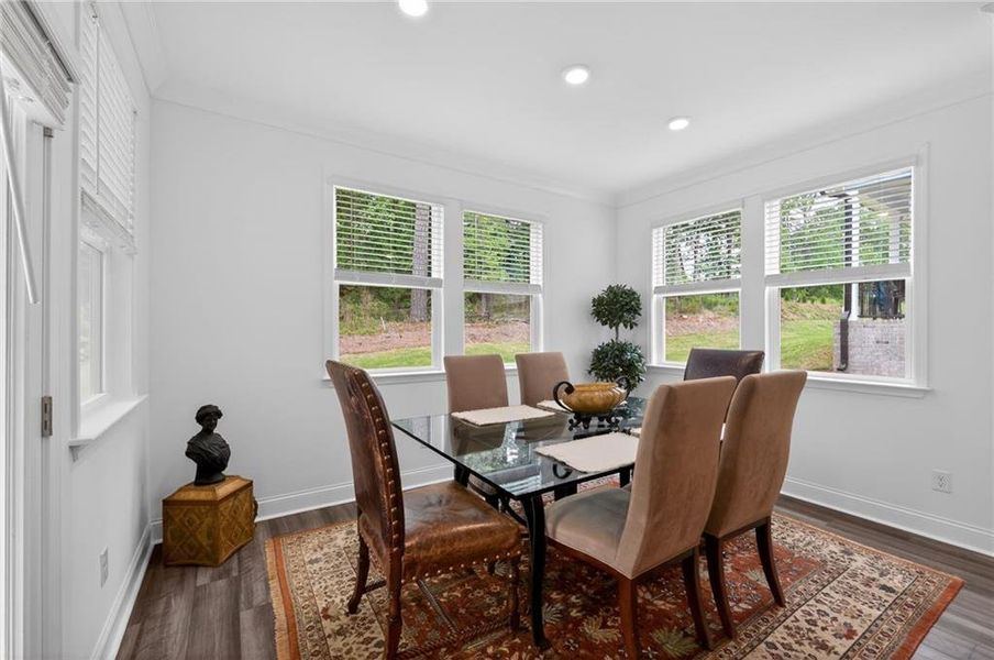 Furnished interior view inside a new home in Bailey Fence, Dacula (Image 33). Furnished interior view inside a new home in Bailey Fence, Dacula (Image 33).
