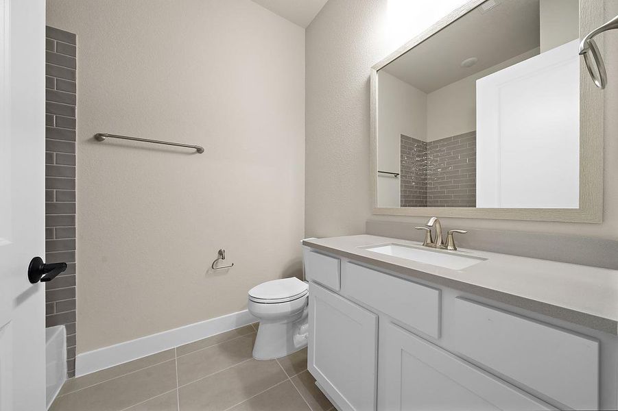 Representative furnished interior of a home built from the Daisy by Caldwell Homes in The Highlands, Porter (Image 8). Representative furnished interior of a home built from the Daisy by Caldwell Homes in The Highlands, Porter (Image 8).