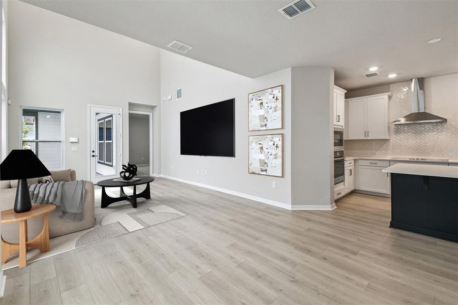 Furnished interior view inside a new home in Weslyn Park in Sunbridge 34', St. Cloud (Image 14).