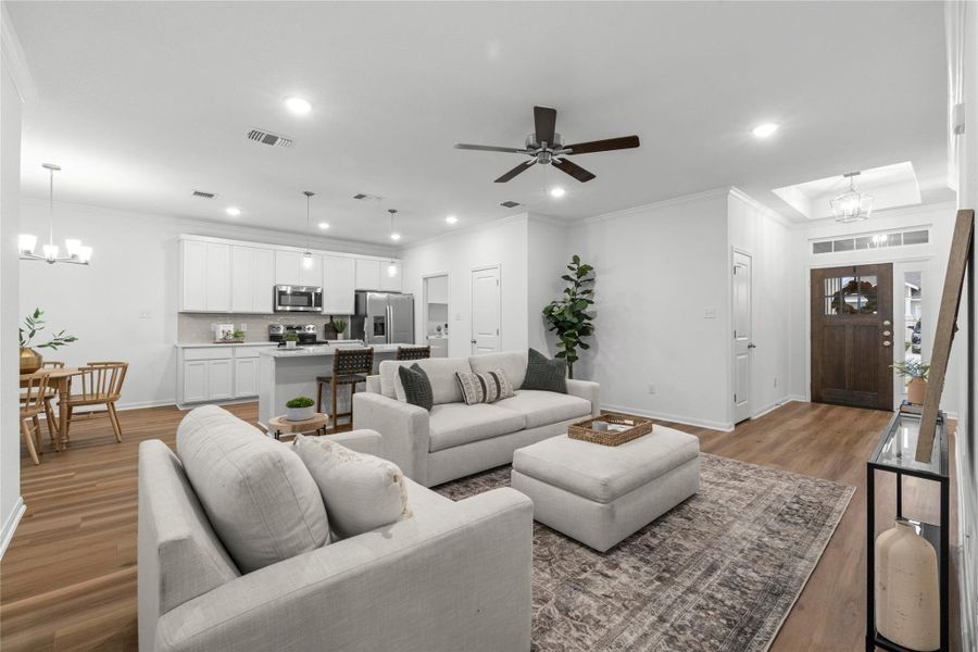 Furnished interior view inside a new home in , Temple (Image 16).
