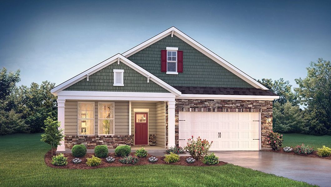 Representative exterior photo of a completed home built from the Robinson by D.R. Horton in Harrison Valley, Simpsonville, SC (Image 26). Representative exterior photo of a completed home built from the Robinson by D.R. Horton in Harrison Valley, Simpsonville, SC (Image 26).