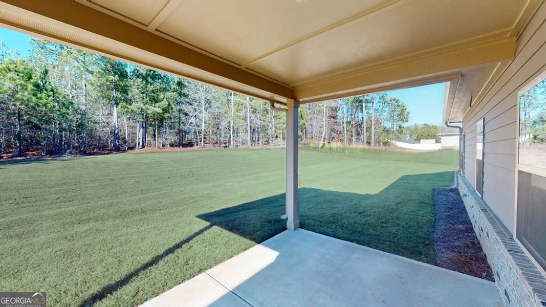 Exterior details and patio area of a home in Holliday Pass, Griffin (Image 3).