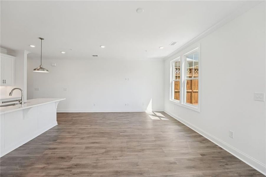 Open concept living area