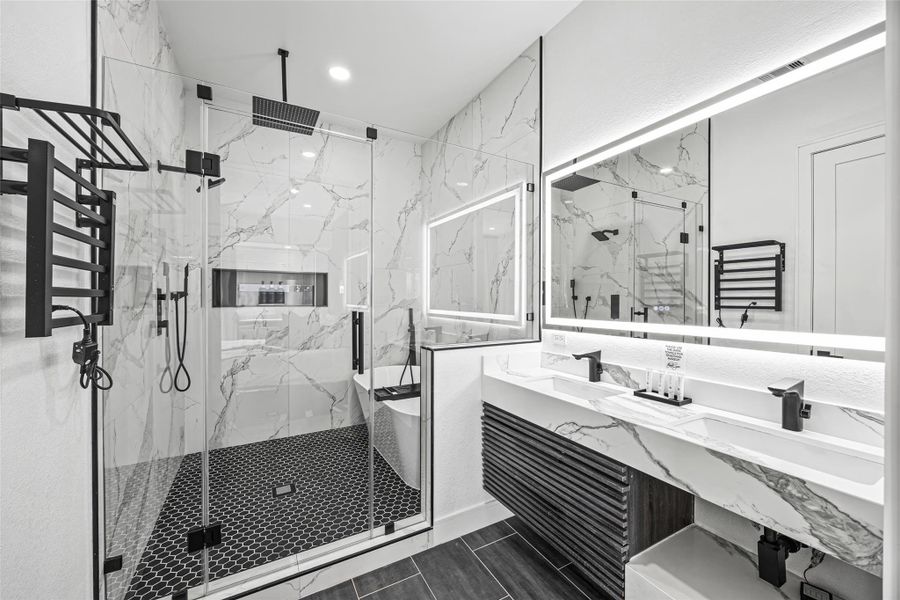 Furnished interior view inside a new home in , Houston (Image 25).