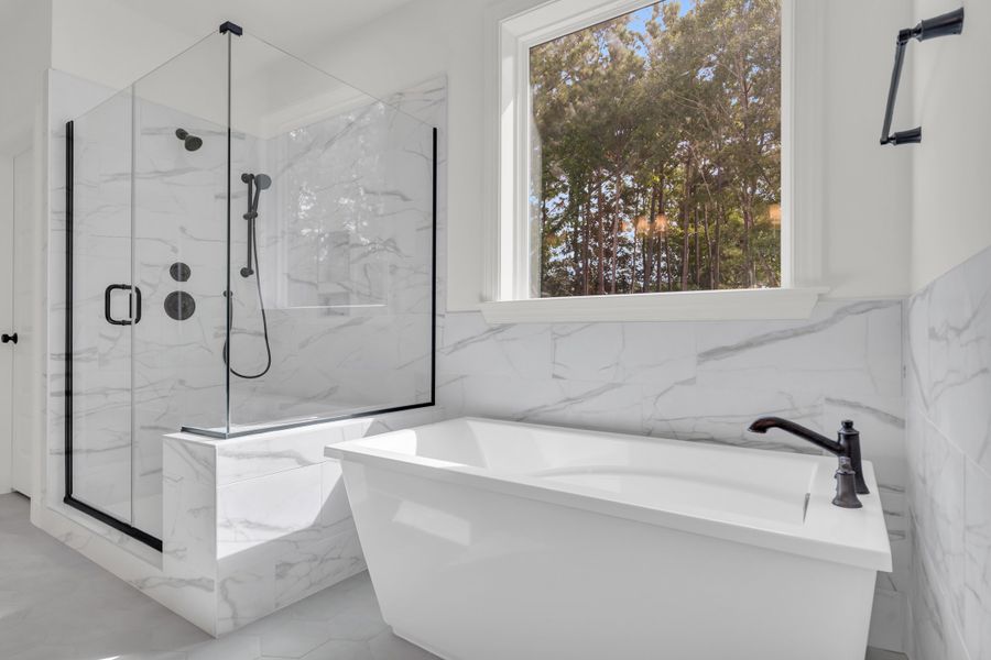 Representative furnished interior of a home built from the The Hampton by RobuckHomes in Stonehenge, Raleigh (Image 69).
