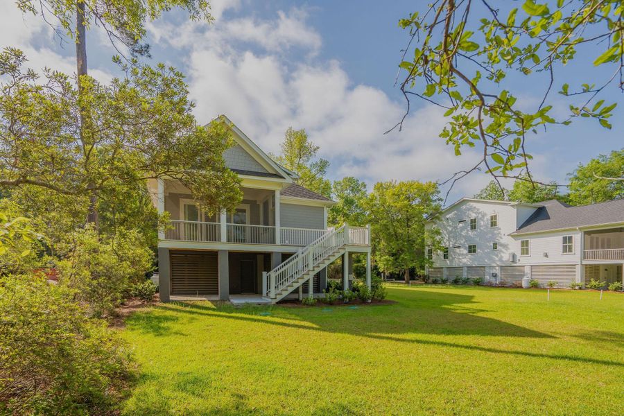 Exterior details and patio area of a home in , Johns Island (Image 31).