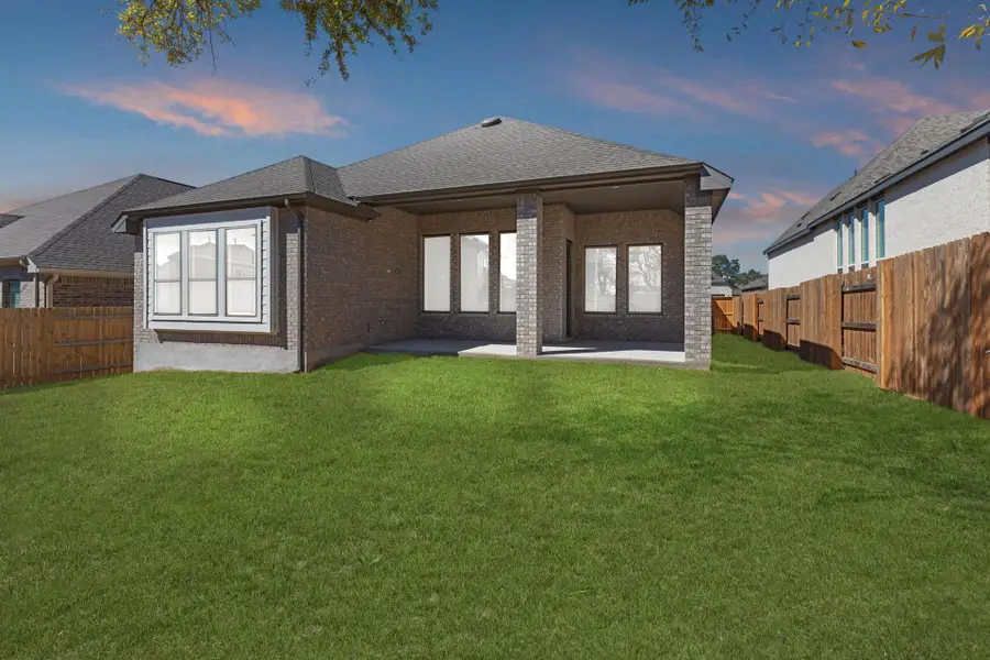 Rear of Home and Private Backyard