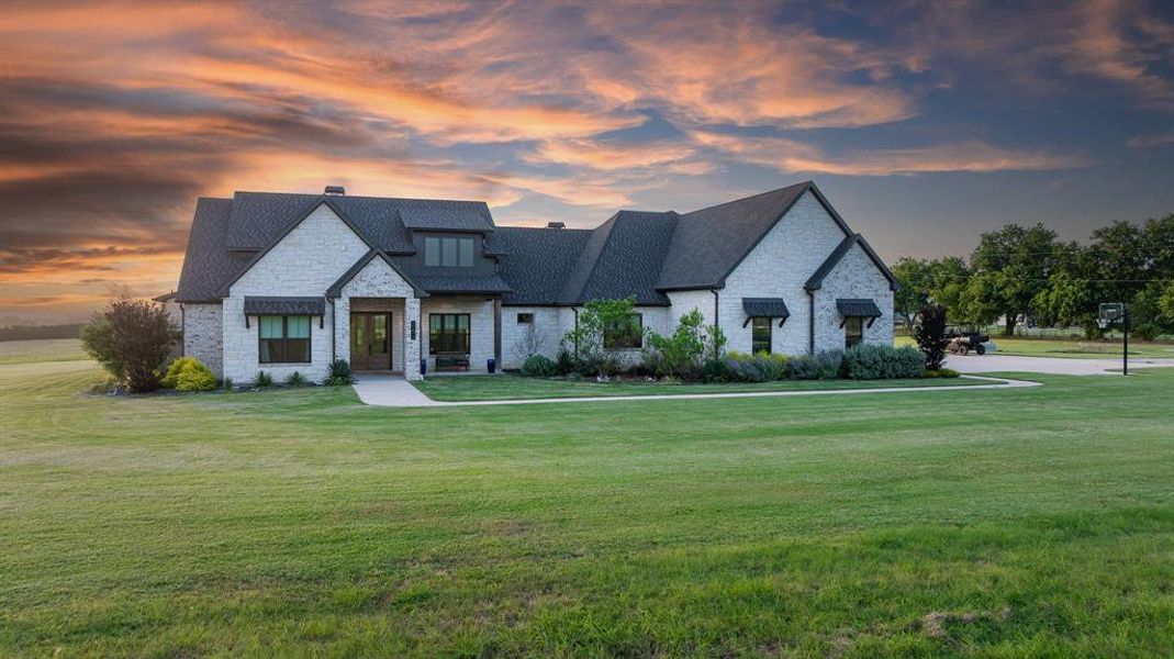 Front exterior of a new home in , Sanger, TX, highlighting curb appeal (Image 1). Front exterior of a new home in , Sanger, TX, highlighting curb appeal (Image 1).