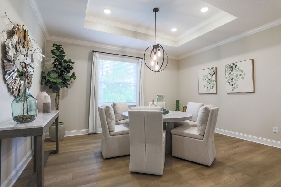 Representative furnished interior of a home built from the Livorno by Maronda Homes in Coastal Communities, Edgewater (Image 9).