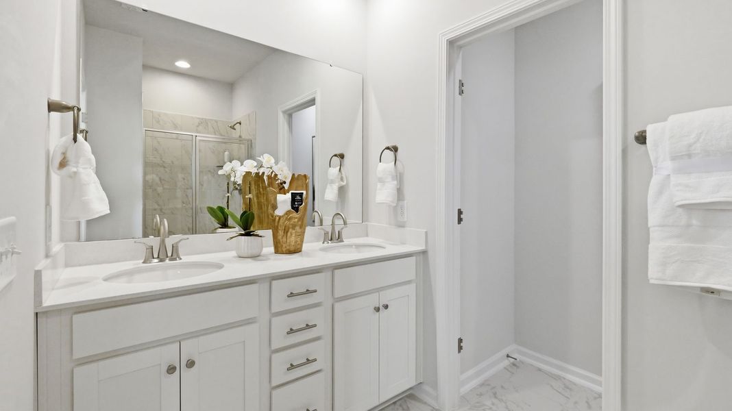 Furnished interior view inside a new home in Fallbrook Townhomes, Indian Trail (Image 16). Furnished interior view inside a new home in Fallbrook Townhomes, Indian Trail (Image 16).