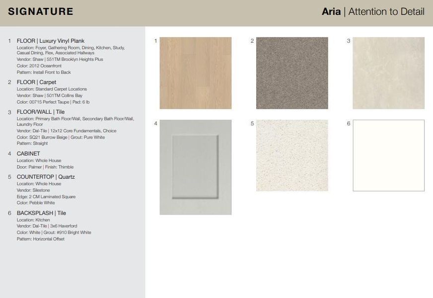 7426 Happiness Pass design selections. Home is currently under construction and selections are subject to change.