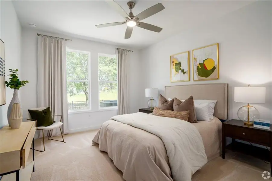 Furnished interior view inside a new home in , Cartersville (Image 29).