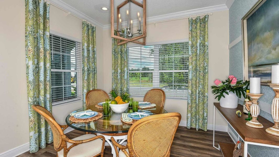 Furnished interior view inside a new home in Windward Real Estate and Homes for Sale in Sarasota, FL - Neal Communities, Sarasota (Image 12). Furnished interior view inside a new home in Windward Real Estate and Homes for Sale in Sarasota, FL - Neal Communities, Sarasota (Image 12).