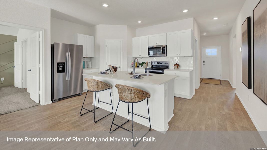 Furnished interior view inside a new home in Arroyo Ranch, Seguin (Image 16). Furnished interior view inside a new home in Arroyo Ranch, Seguin (Image 16).