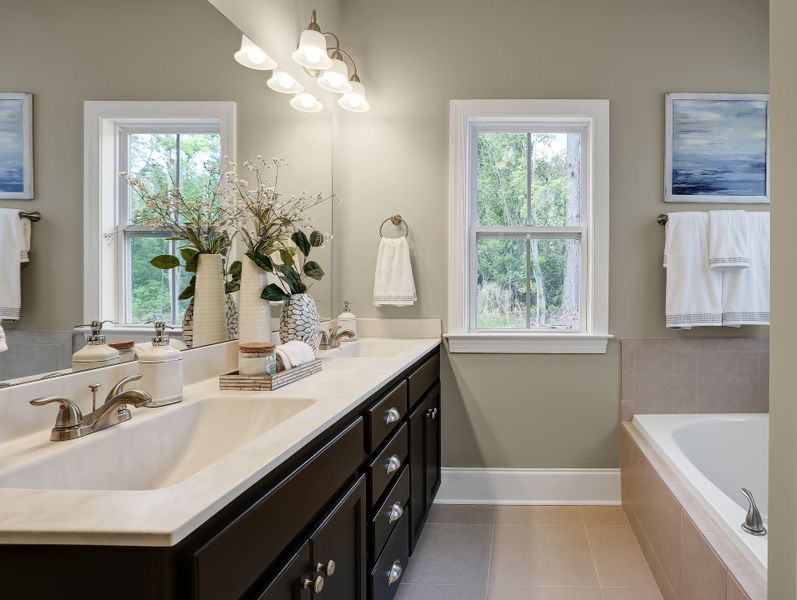 Representative furnished interior of a home built from the Sinclair by Bill Clark Homes in Osprey Landing, Southport (Image 16).