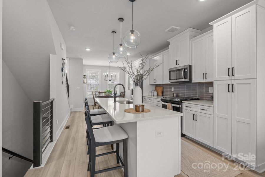 Furnished interior view inside a new home in , Charlotte (Image 25).