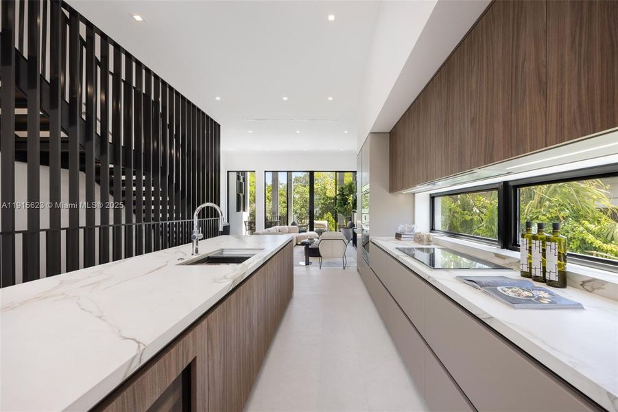 Furnished interior view inside a new home in , Miami (Image 16).