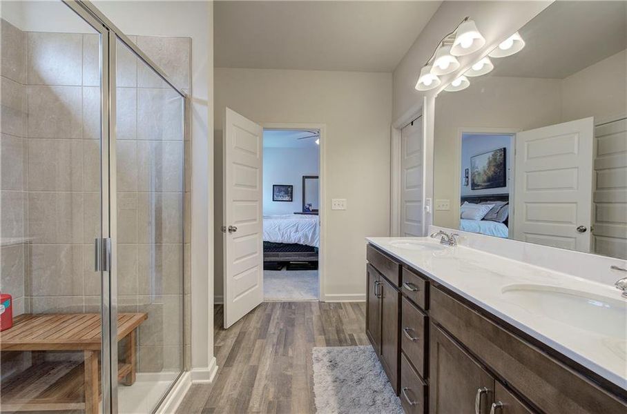 Furnished interior view inside a new home in , Cartersville (Image 17).
