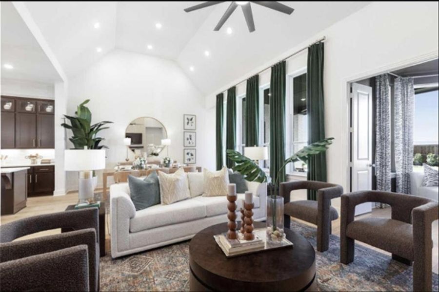 Furnished interior view inside a new home in Canyon Creek Estates, Sherman (Image 16). Furnished interior view inside a new home in Canyon Creek Estates, Sherman (Image 16).